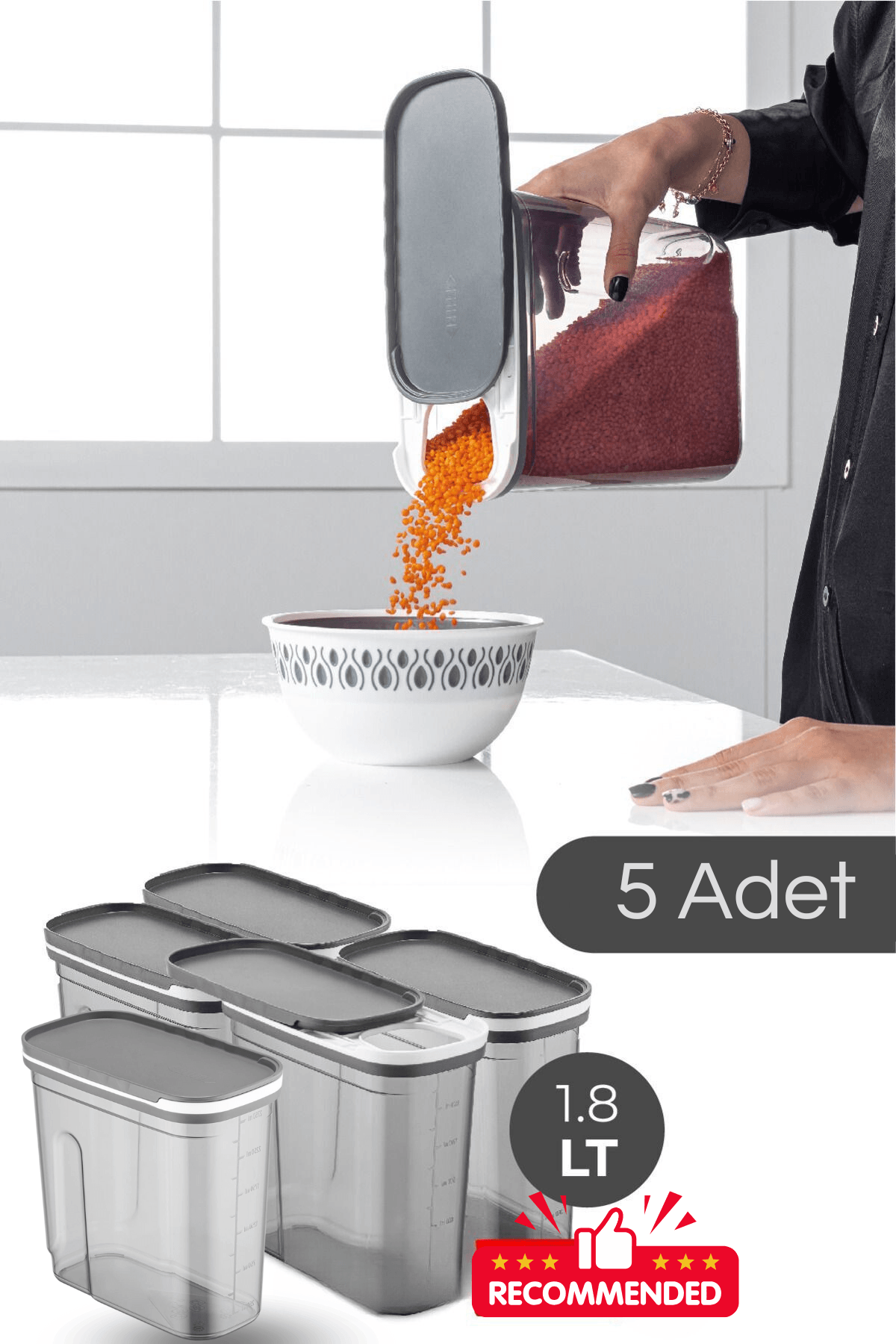 Ensemble de 4 Contenants de Rangement Alimentaire